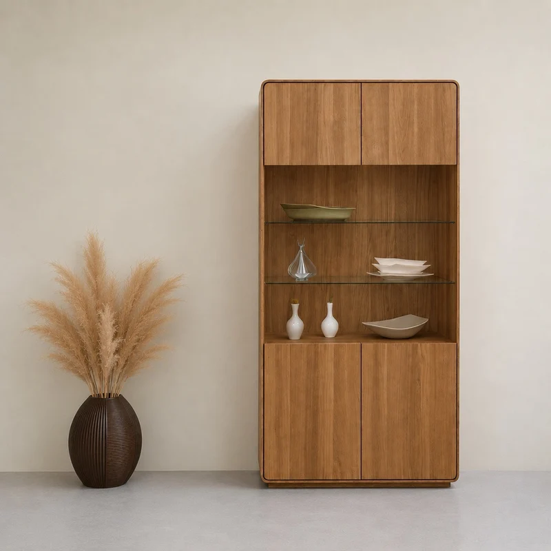 Vetrina in rovere massiccio Geneva 22 | NordicStory