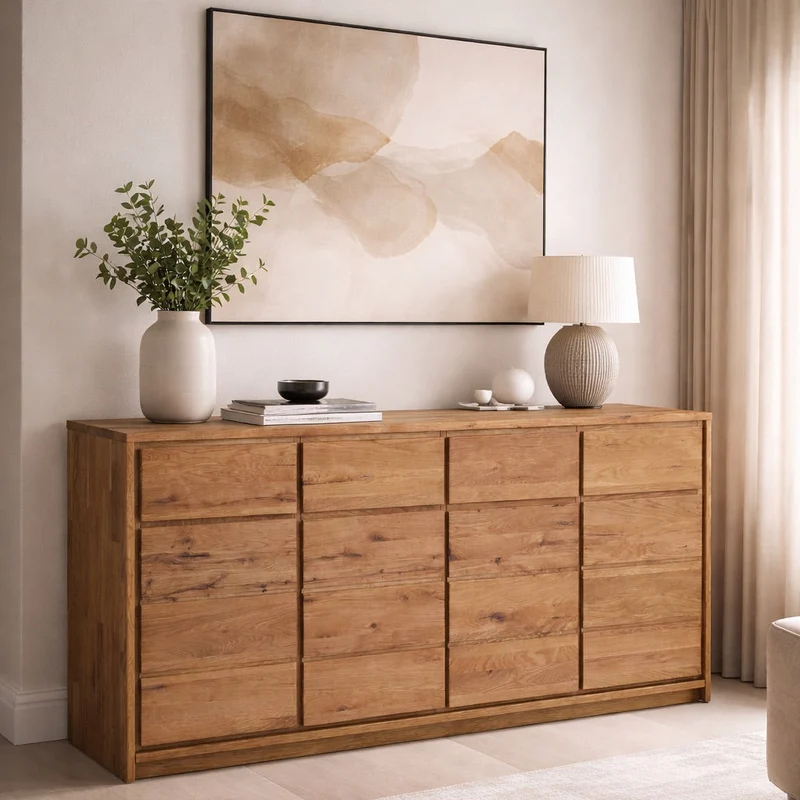 Credenza in rovere massiccio dell'Oregon 4.4 | NordicStory
