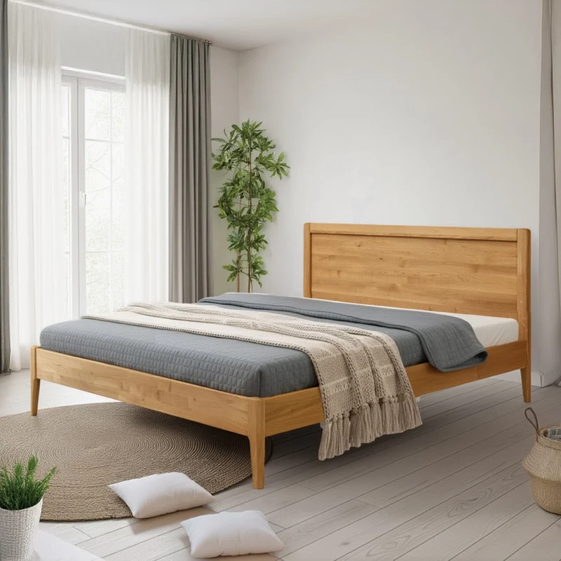 Letto in rovere massello Milano | NordicStory
