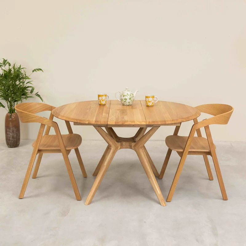 Set da 2 o 4 sedie da pranzo in rovere massiccio Knut | NordicStory