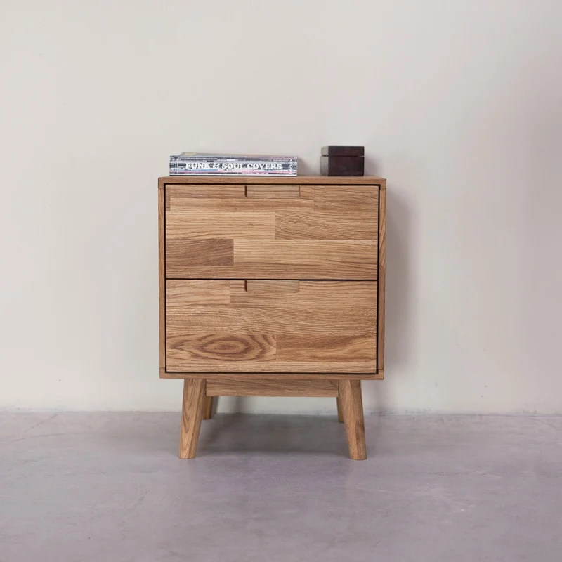 Comodino in legno massello di rovere Escandi | NordicStory