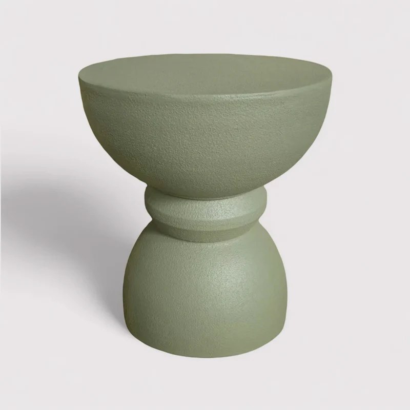 Serpentine - Tavolino da divano colore verde stile moderno
