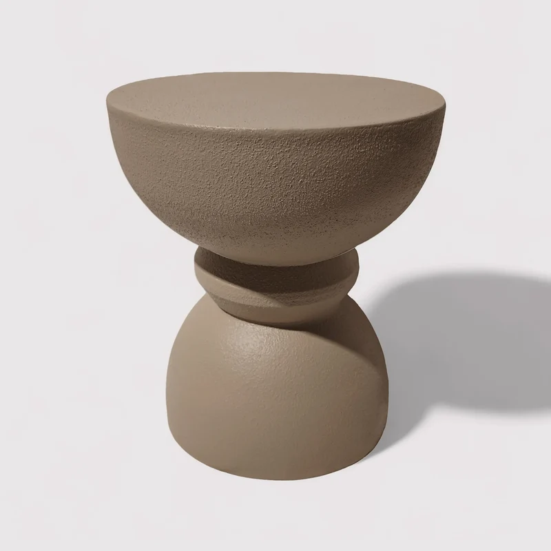 Dolomite - Tavolino da salotto colore marrone mocha stile moderno
