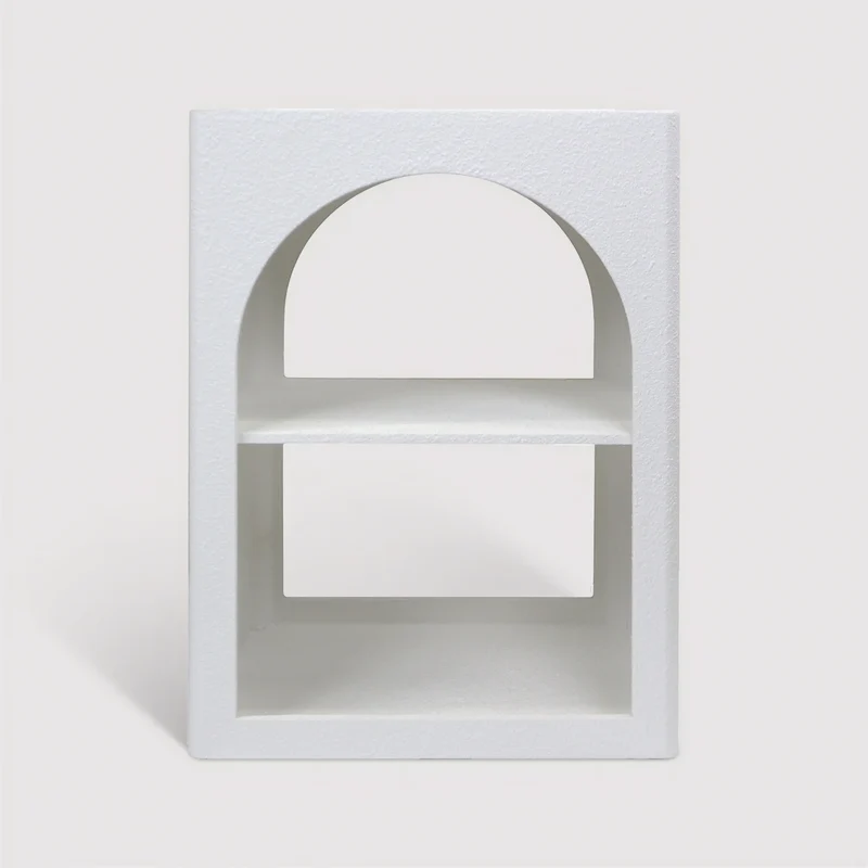 Nerina - Comodino 1 Ripiano colore bianco stile moderno