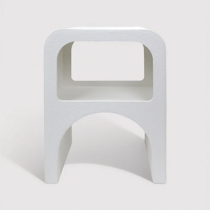 Seraphina - Comodino 1 Ripiano colore bianco stile Moderno