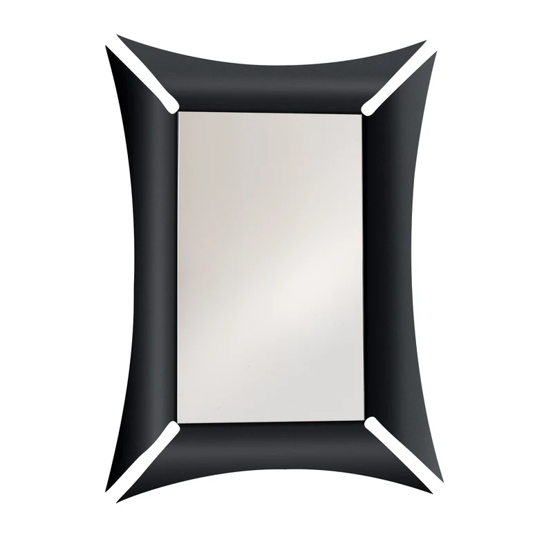 Specchio Morgana rettangolare nero e bianco