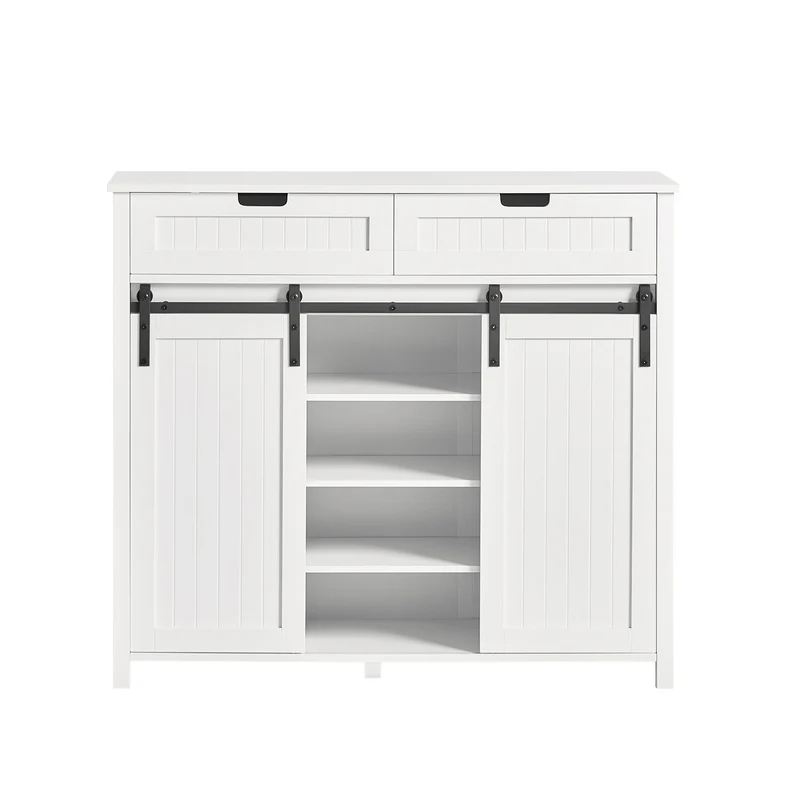 SoBuy Credenza con ante scorrevoli 104x35x93cm FSB74-W