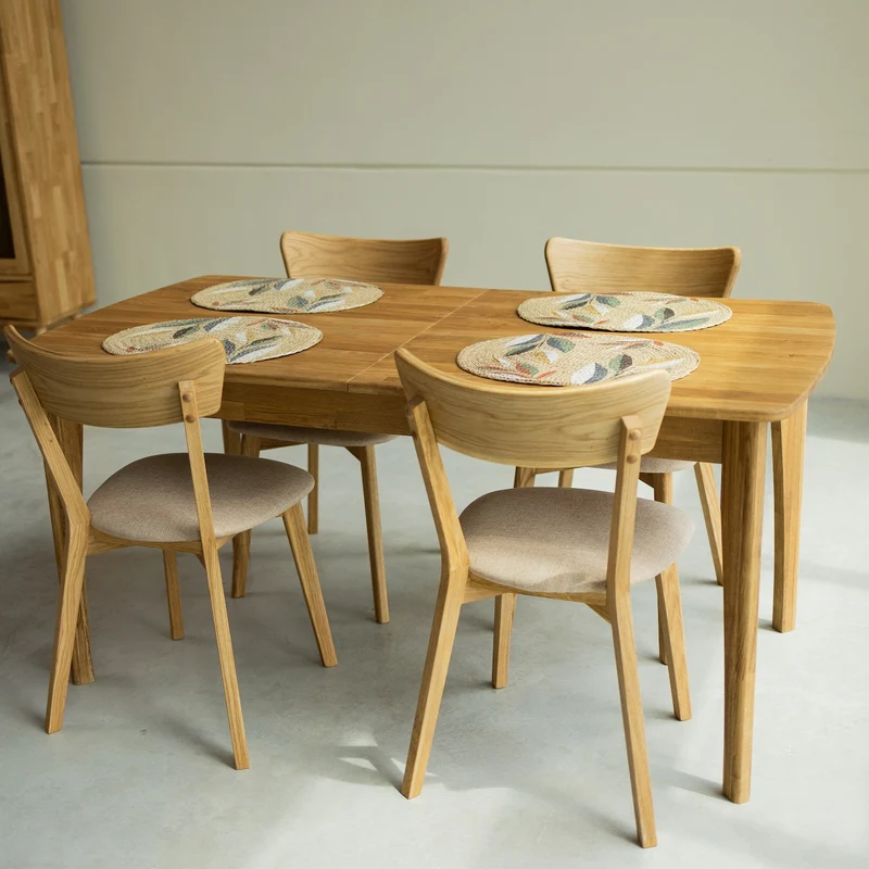 Tavolo da pranzo allungabile in rovere massiccio Monty | NordicStory