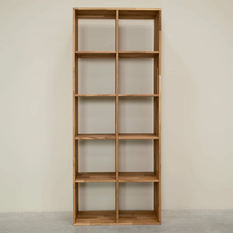 Scaffale Libreria in legno massello di rovere Regal 10 | NordicStory