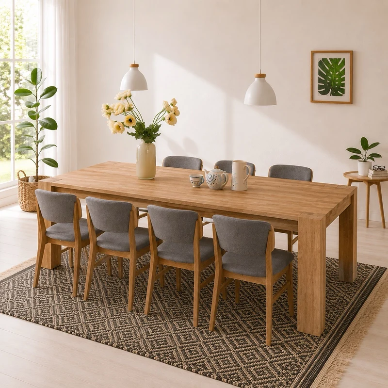 Tavolo da pranzo in rovere massello Mauritz 3 | NordicStory
