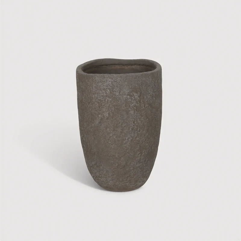 Thalina - Vaso per piante in MGO marrone stile moderno