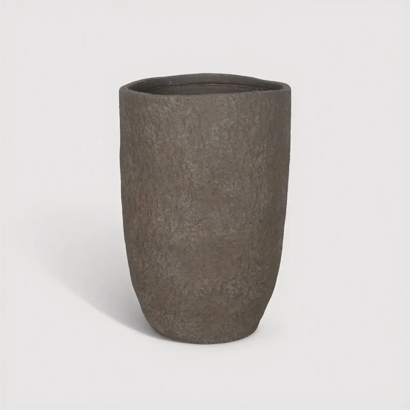 Lysandra - Vaso per piante in MGO marrone stile moderno