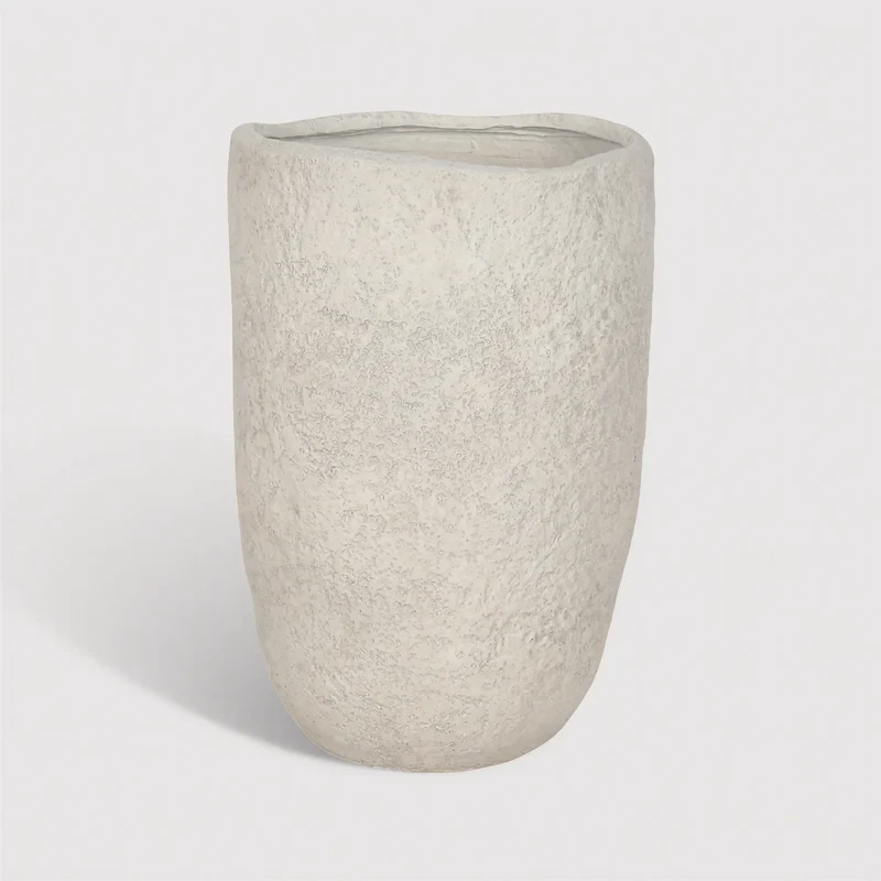 Verbina - Vaso da Interno in MGO bianco stile moderno