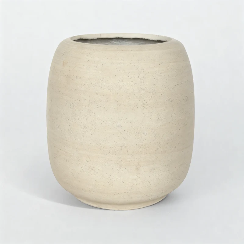 Ranula - Vaso per piante da interno in MGO bianco