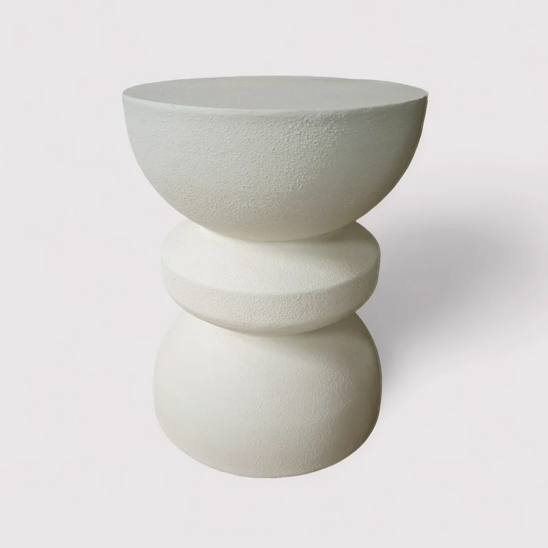 Calen - Tavolino da salotto colore bianco stile moderno