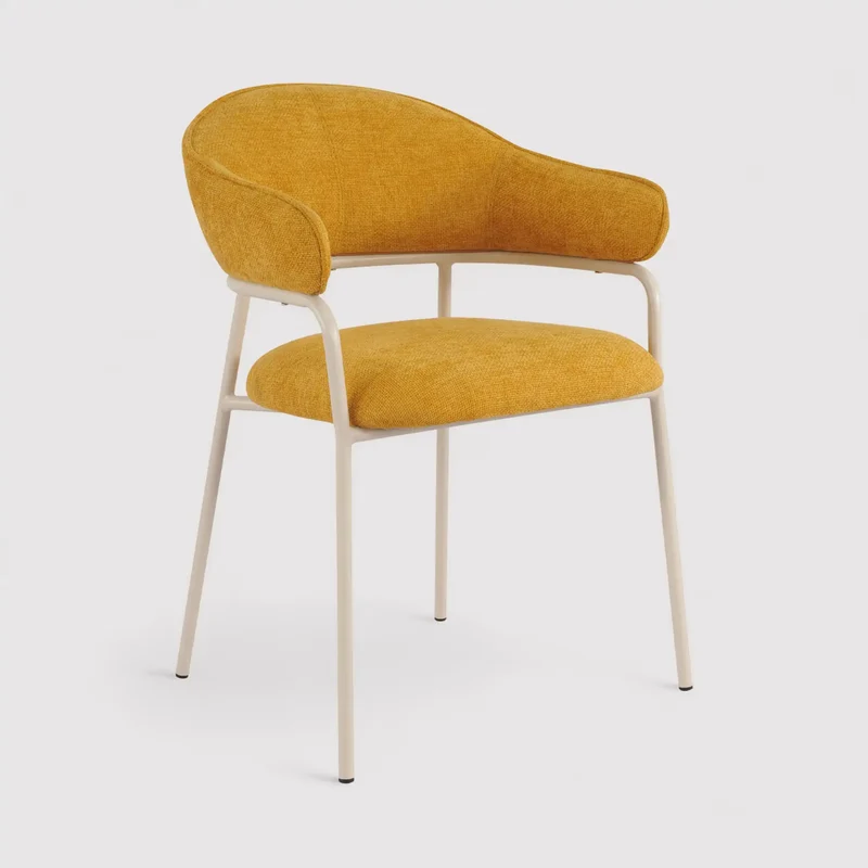 Piesang - Set 2 sedie moderne design color giallo senape