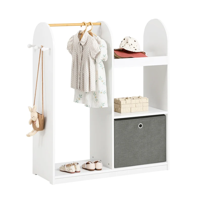 SoBuy Giardaroba appendiabiti per bambini 97x35x108cm KMB40-W