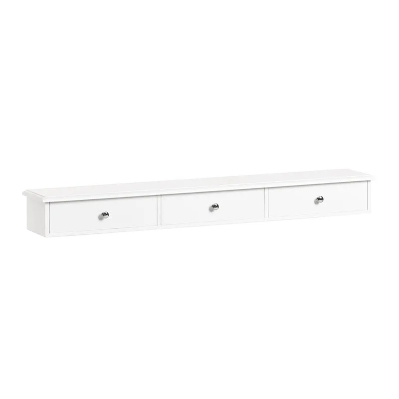 SoBuy Consolle tavolo con cassetti 94x15x10cm FRG43-L-W