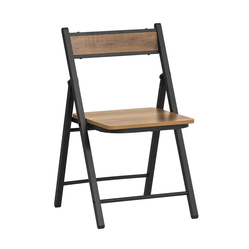 SoBuy FST88-PF Sedia Pieghevole da Cucina e Pranzo - Set di Sedie Vintage con Altezza Seduta 33cm, 46x48x80 cm