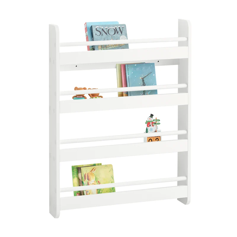 SoBuy Libreria salvaspazio per bambini 60x12x80cm KMB08-K-W