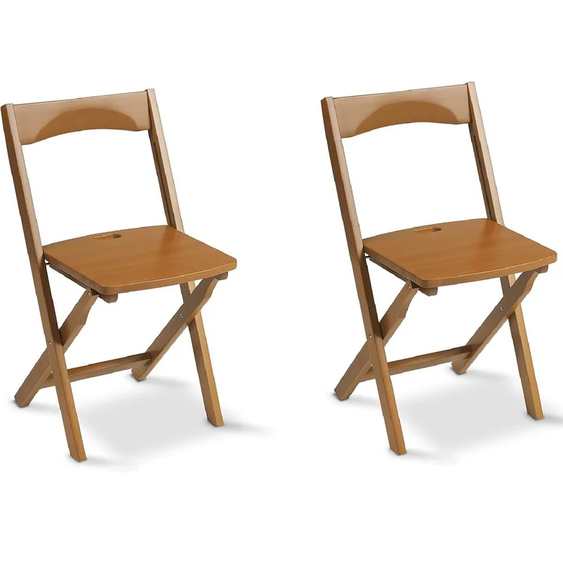 ARIT - Sedie pieghevoli legno DIANA, set di 2, Sedie pieghevoli salvaspazio, Sedie pieghevoli, Sedie per cucina, in faggio massello - Colore ciliegia