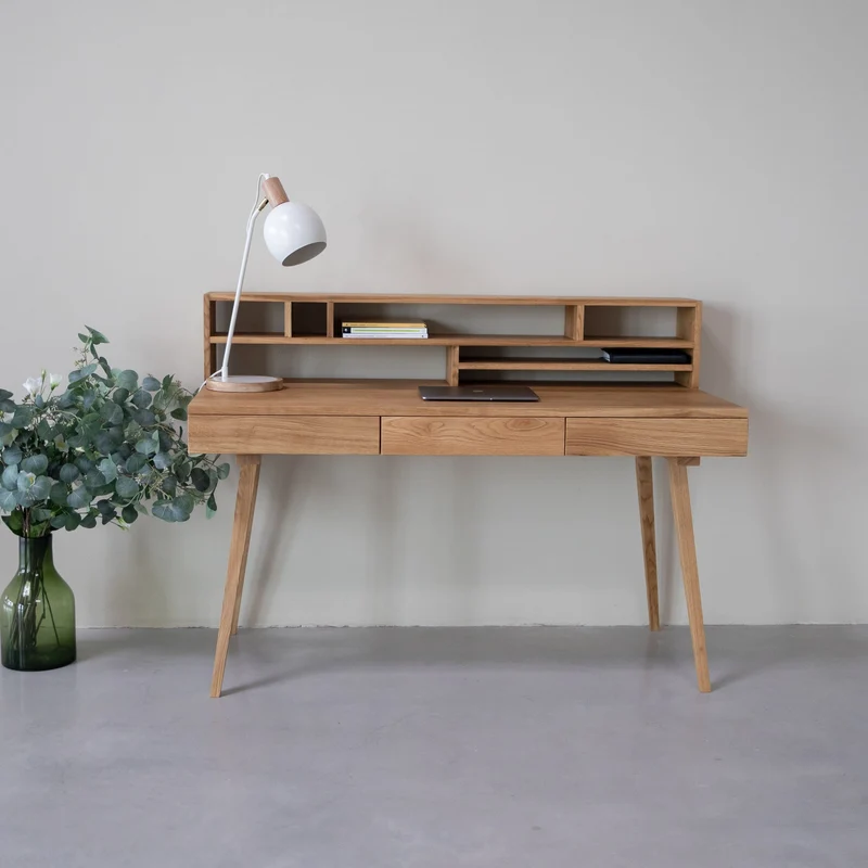 Scrivania in rovere massello MALMO 2 | NordicStory
