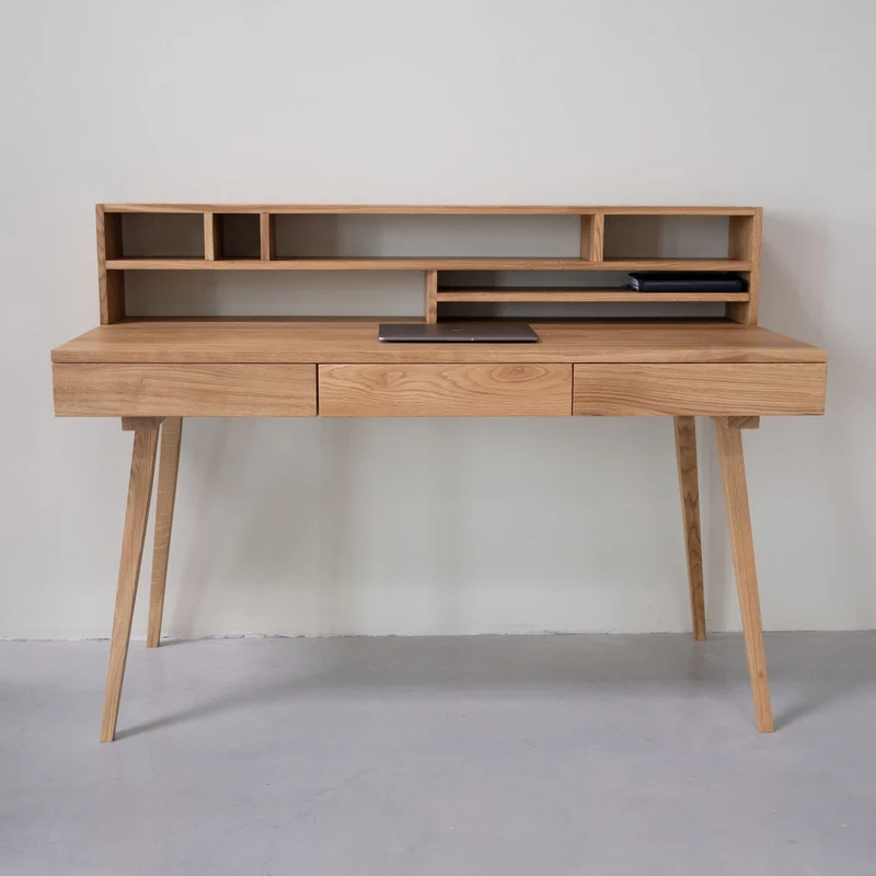 Scrivania in rovere massello MALMO 2 | NordicStory