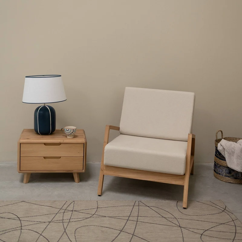Comodino in legno massello SWEDEN 2 | NordicStory