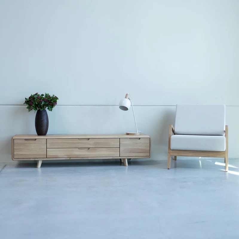 Mobile TV in legno massello SWEDEN 1 | NordicStory