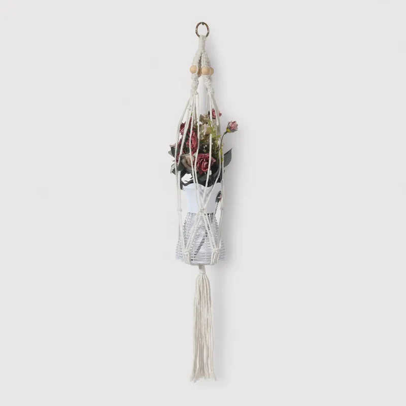 Tecolote - Portavaso pensile beige H 80 cm