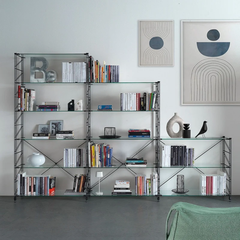 Scaffale libreria a parete Melker 249