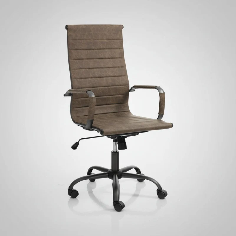 Poltrona direzionale regolabile Mastery Brown