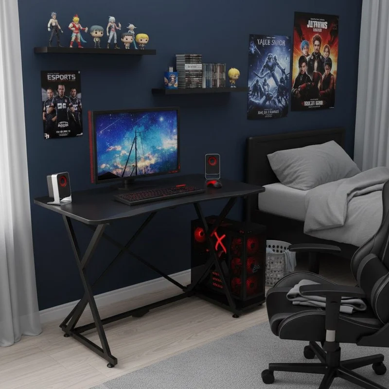Scrivania da gaming porta PC Haller
