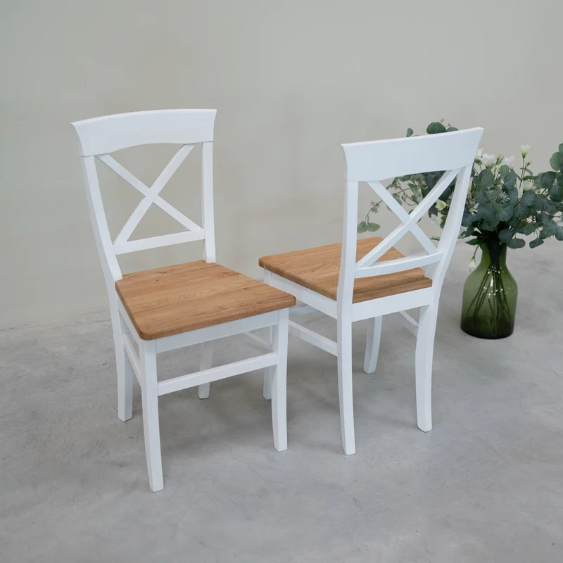 Confezione da 2 o 4 sedie da pranzo in legno massello Lausanne | NordicStory