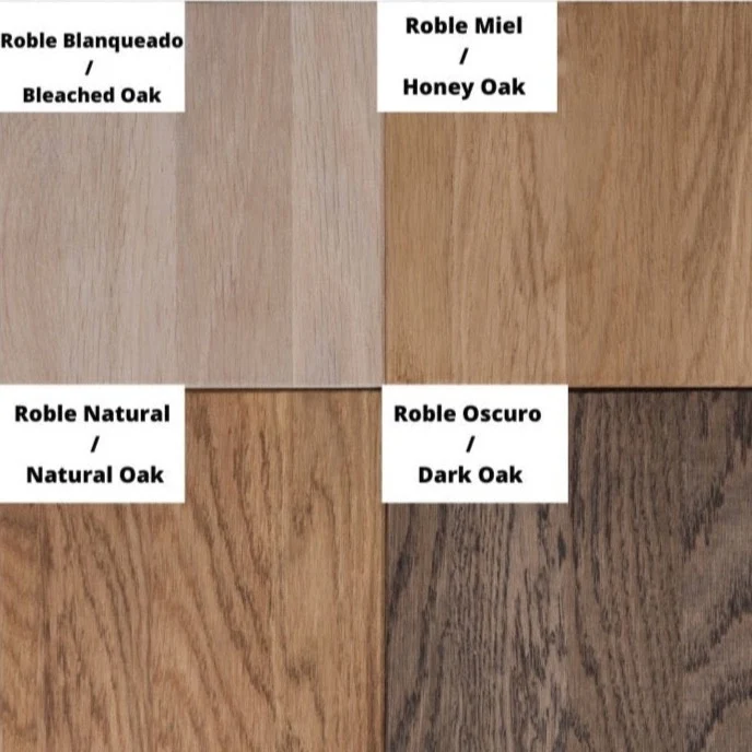 Campioni di colore del legno massello di rovere | NordicStory