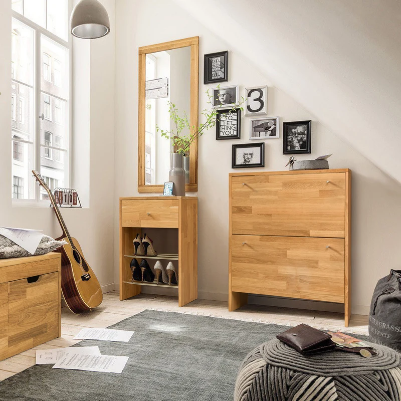 Specchio in legno massello di rovere Teramo | NordicStory