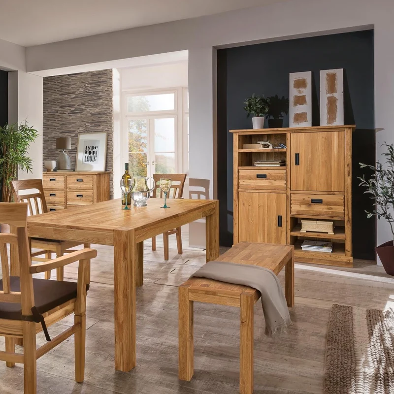 Panca rustica in rovere massiccio Provance | NordicStory