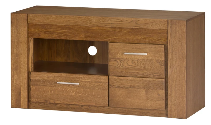 Mobile TV in rovere rustico VELVET 24 | LoftStory