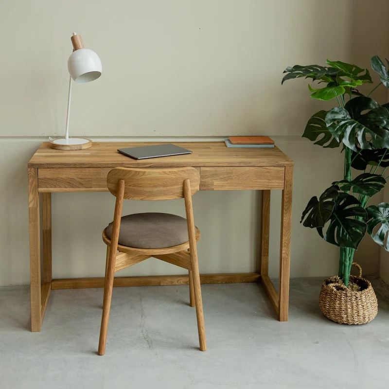 Scrivania, toletta in legno massello di rovere Denmark | NordicStory