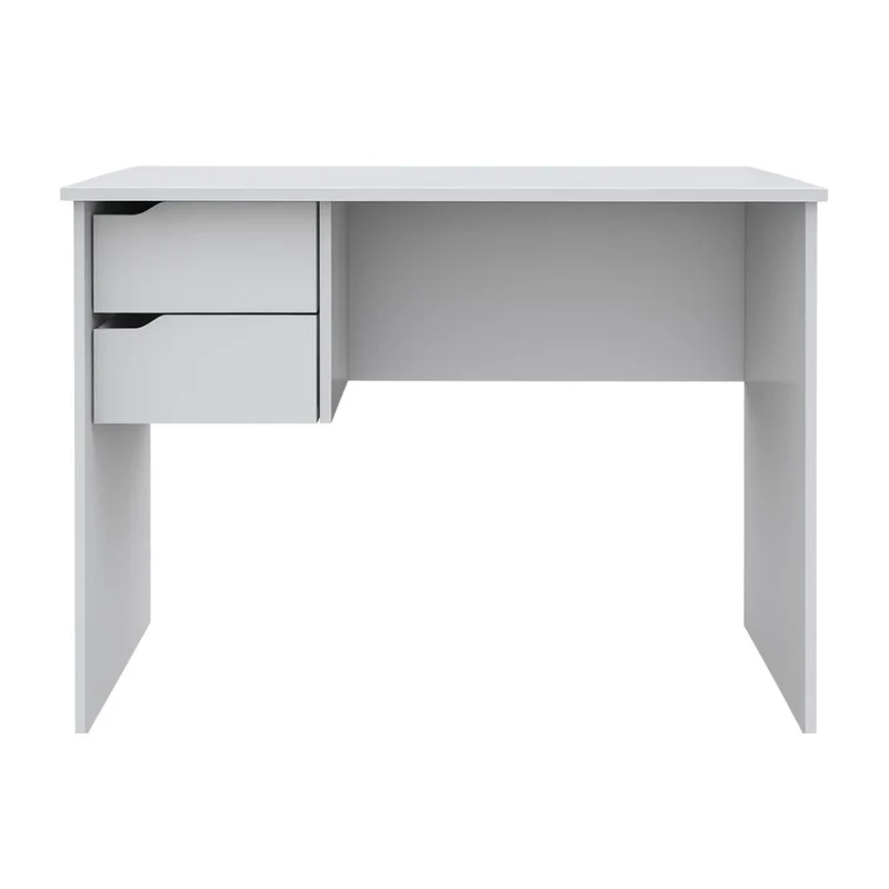 Scrivania Ufficio 2 Cassetti Tavolo Ripiano Pc Computer, Compatta