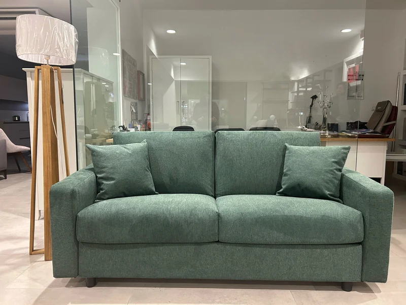 Divano letto in tessuto