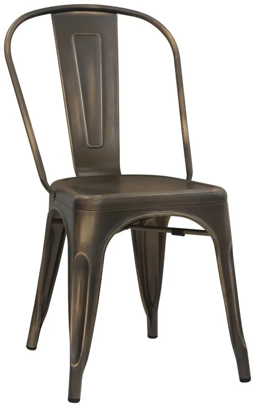 Set da 2 Sedia industrial in metallo verniciato