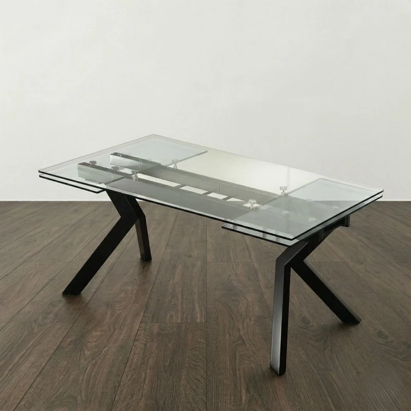 Tavolo Allungabile in cristallo Glass
