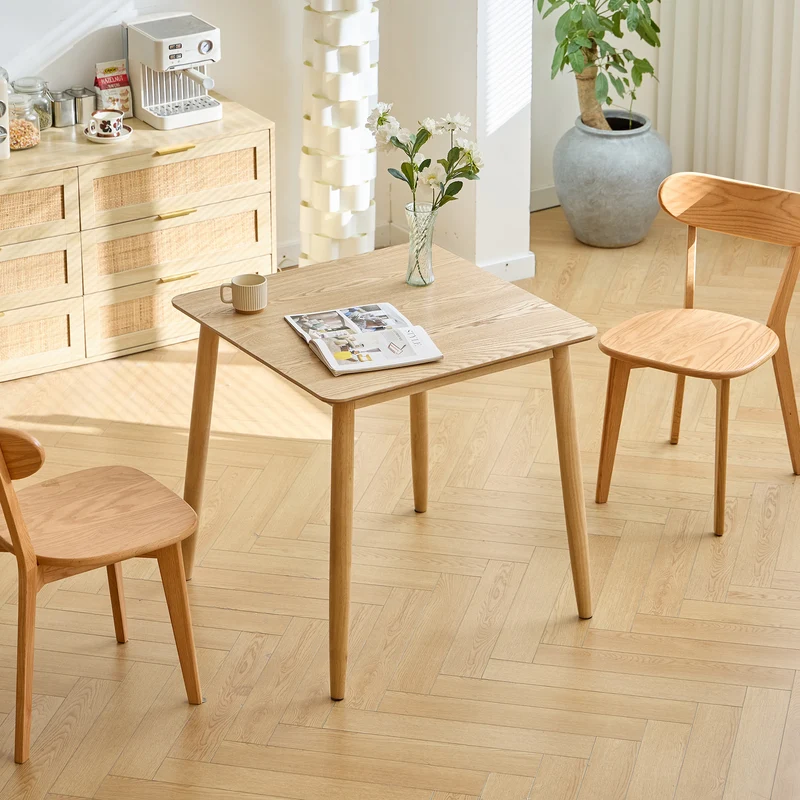 BONIFACIO - Table à manger carrée 4 personnes en bois de pin L75