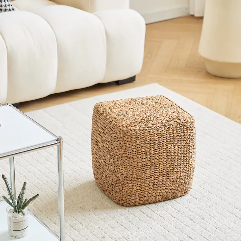 JENS - Pouf bout de canapé en jute naturelle