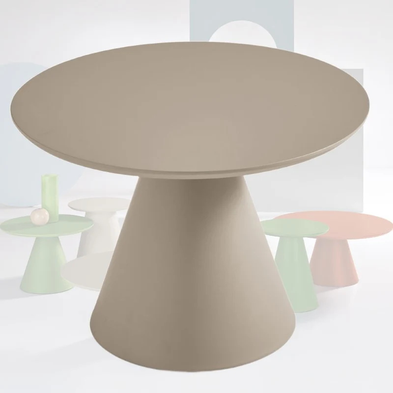 Tavolino da Salotto per Caffè, Rotondo e Moderno cm ⌀ 60x40