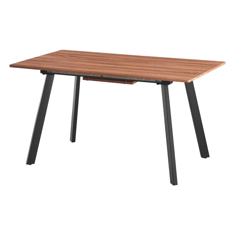 Tavolo da Pranzo Allungabile, Top Effetto Legno Naturale o Cemento 140/180 cm