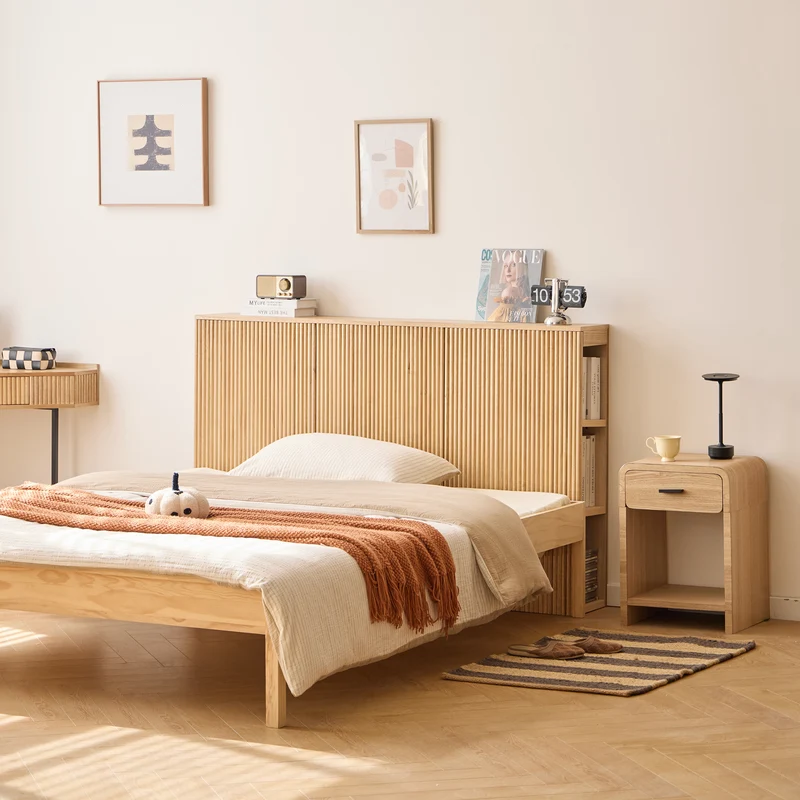 ESLOV - Tête de lit 160 en bois avec rangements