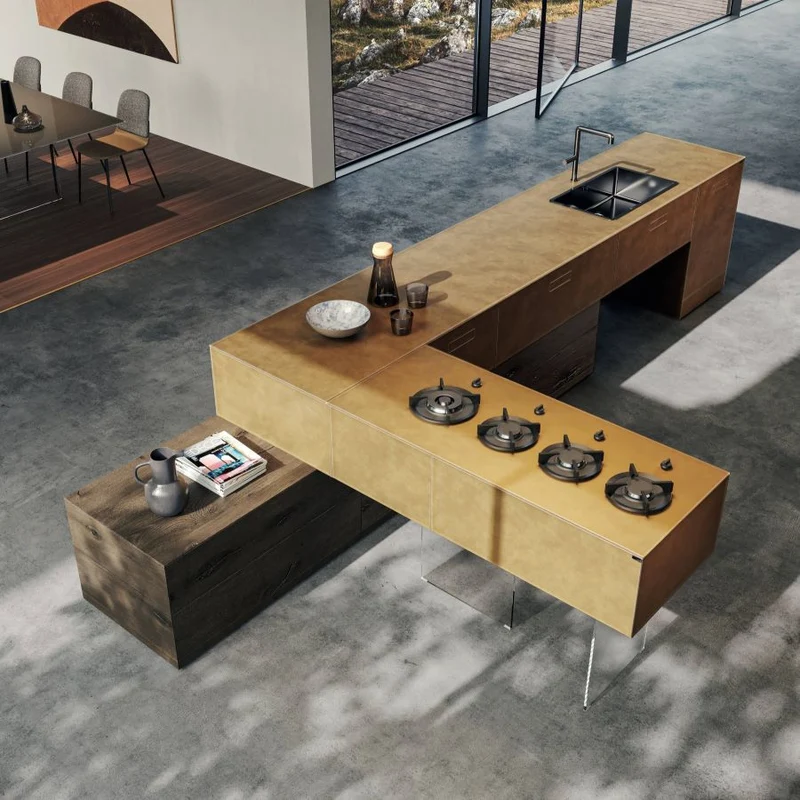 Cucina su misura 36e8 Metal Xglass - Lago