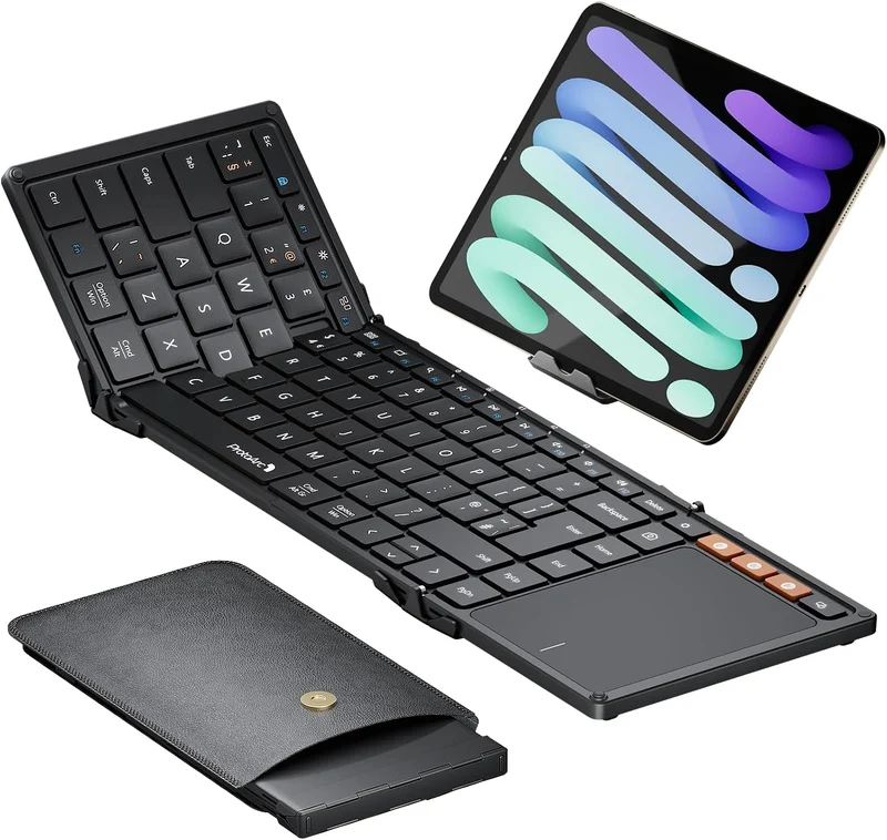 XK01 TP Foldable Keyboard with Touchpad (UK Layout)